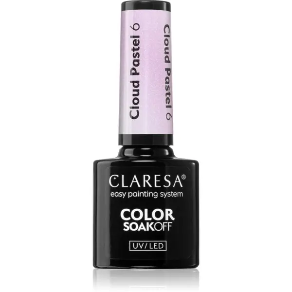 Claresa Claresa SoakOff UV/LED Color Cloud Pastel gel lak za nohte z uporabo UV/LED lučke odtenek 6 5 g