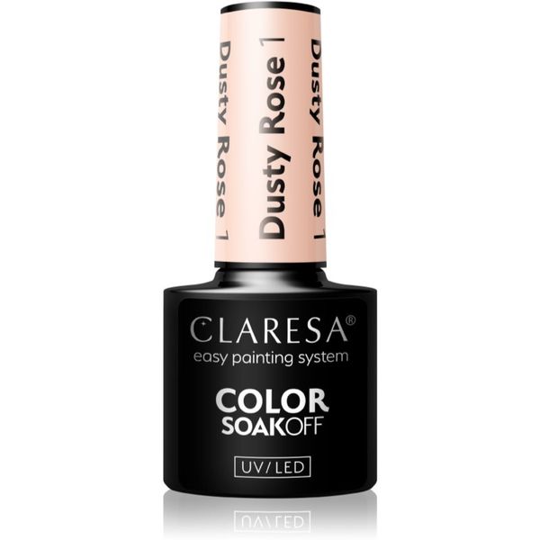 Claresa Claresa SoakOff UV/LED Color Dusty Rose gel lak za nohte odtenek 1 5 g