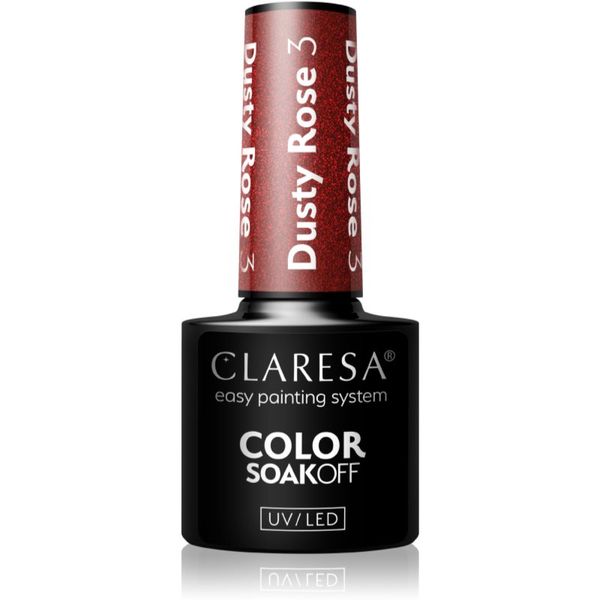 Claresa Claresa SoakOff UV/LED Color Dusty Rose gel lak za nohte odtenek 3 5 g