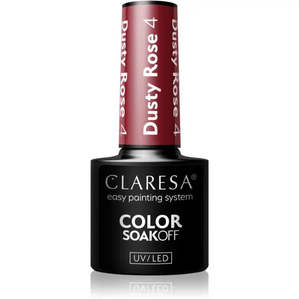 Claresa Claresa SoakOff UV/LED Color Dusty Rose gel lak za nohte odtenek 4 5 g