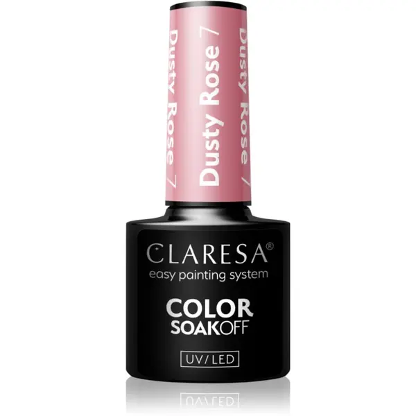 Claresa Claresa SoakOff UV/LED Color Dusty Rose gel lak za nohte odtenek 7 5 g