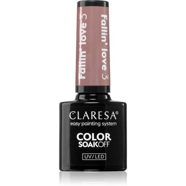 Claresa Claresa SoakOff UV/LED Color Fallin' Love gel lak za nohte odtenek 3 5 g