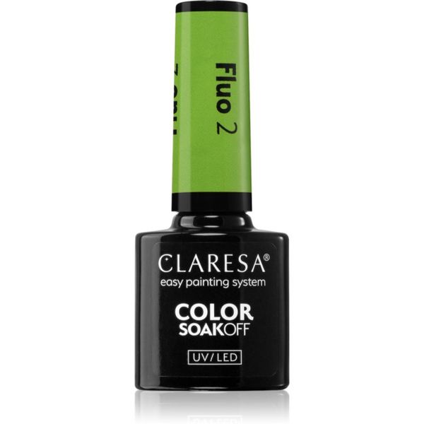 Claresa Claresa SoakOff UV/LED Color Fluo gel lak za nohte odtenek 2 5 g