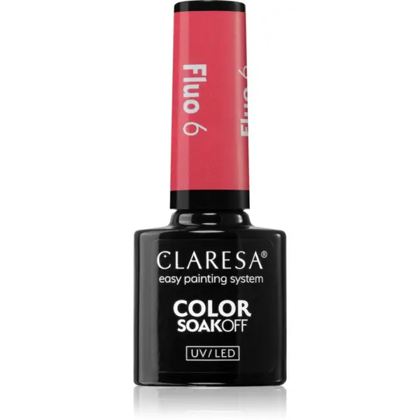 Claresa Claresa SoakOff UV/LED Color Fluo gel lak za nohte odtenek 6 5 g
