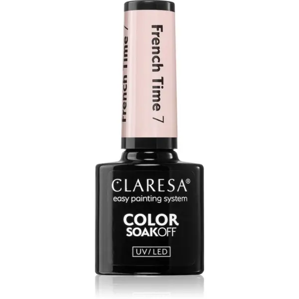 Claresa Claresa SoakOff UV/LED Color French Time gel lak za nohte z uporabo UV/LED lučke odtenek 7 5 g