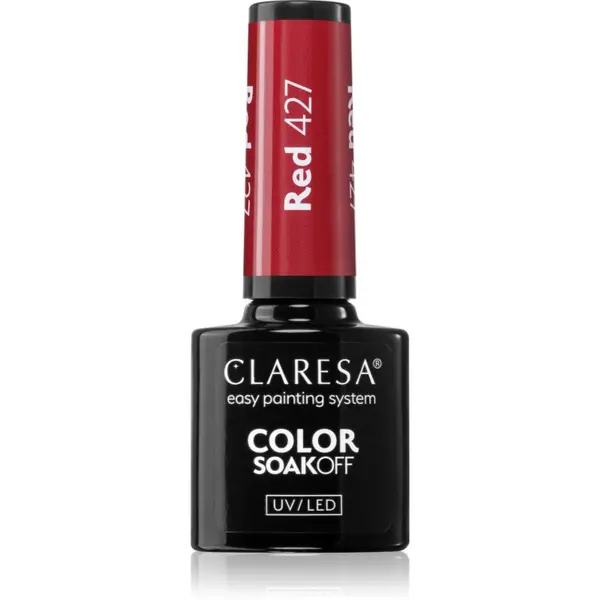 Claresa Claresa SoakOff UV/LED Color Fun Fair gel lak za nohte odtenek Red 427 5 g