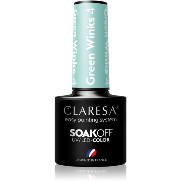 Claresa Claresa SoakOff UV/LED Color Green Winks gel lak za nohte odtenek 4 5 g