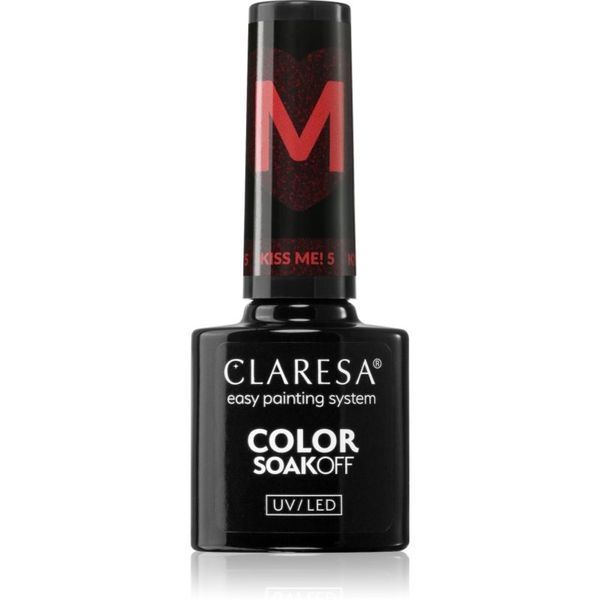 Claresa Claresa SoakOff UV/LED Color Kiss Me gel lak za nohte odtenek KISS ME 5 5 g