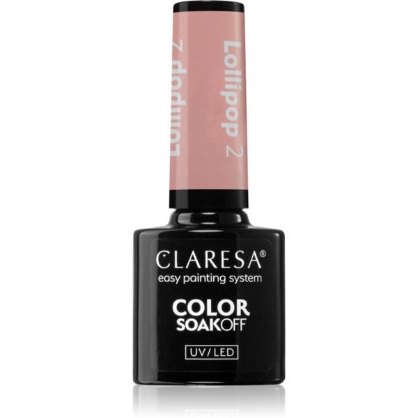 Claresa Claresa SoakOff UV/LED Color Lollipop gel lak za nohte odtenek 2 5 g