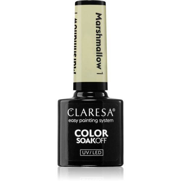 Claresa Claresa SoakOff UV/LED Color Marshmallow gel lak za nohte odtenek 1 5 g