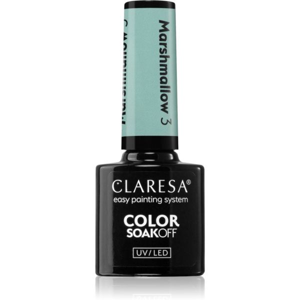 Claresa Claresa SoakOff UV/LED Color Marshmallow gel lak za nohte odtenek 3 5 g