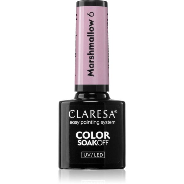 Claresa Claresa SoakOff UV/LED Color Marshmallow gel lak za nohte odtenek 6 5 g