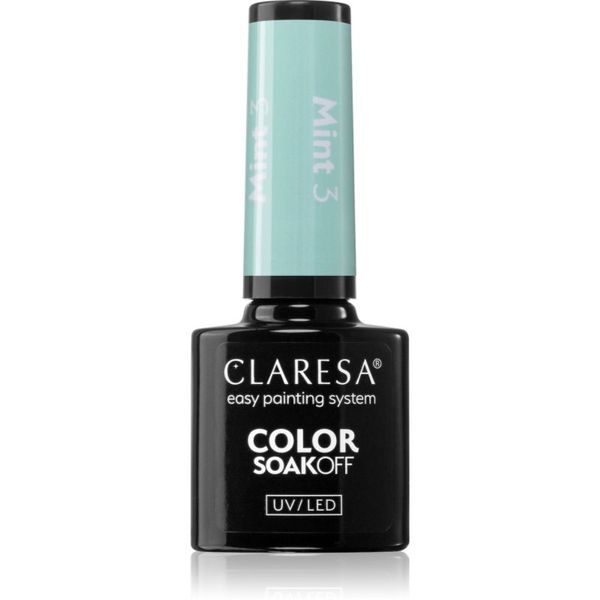 Claresa Claresa SoakOff UV/LED Color Mint gel lak za nohte odtenek 3 5 g