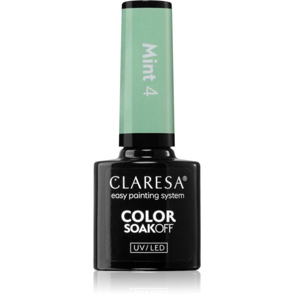 Claresa Claresa SoakOff UV/LED Color Mint gel lak za nohte odtenek 4 5 g