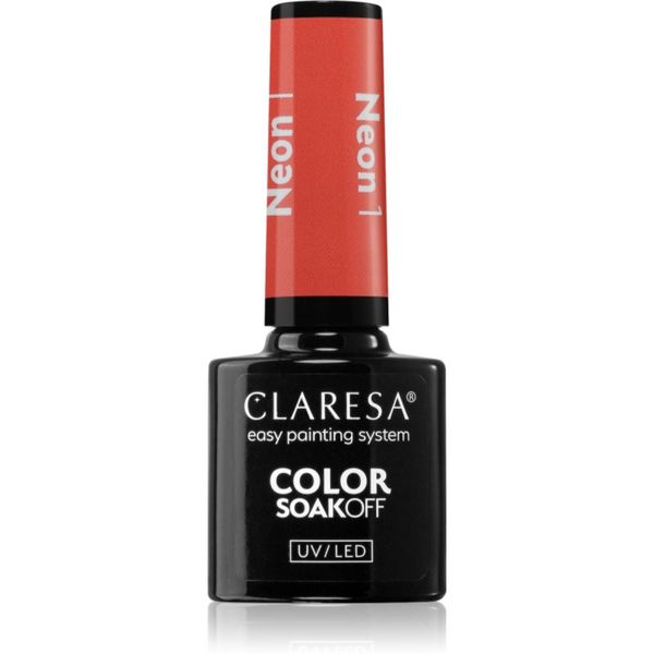 Claresa Claresa SoakOff UV/LED Color Neon gel lak za nohte odtenek 1 5 g