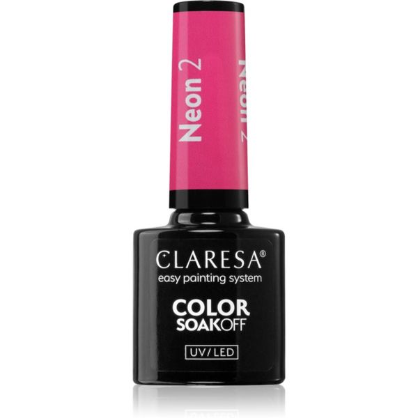 Claresa Claresa SoakOff UV/LED Color Neon gel lak za nohte odtenek 2 5 g