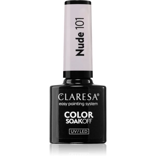 Claresa Claresa SoakOff UV/LED Color Nude gel lak za nohte odtenek 101 5 g