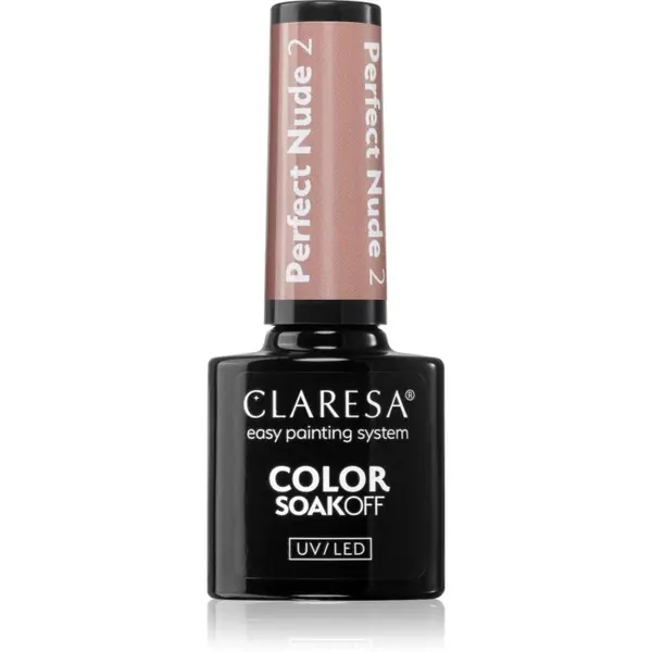 Claresa Claresa SoakOff UV/LED Color Perfect Nude gel lak za nohte odtenek 2 5 g