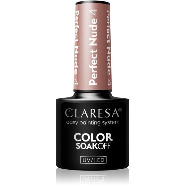 Claresa Claresa SoakOff UV/LED Color Perfect Nude gel lak za nohte odtenek 4 5 g