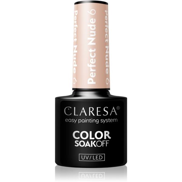 Claresa Claresa SoakOff UV/LED Color Perfect Nude gel lak za nohte odtenek 6 5 g