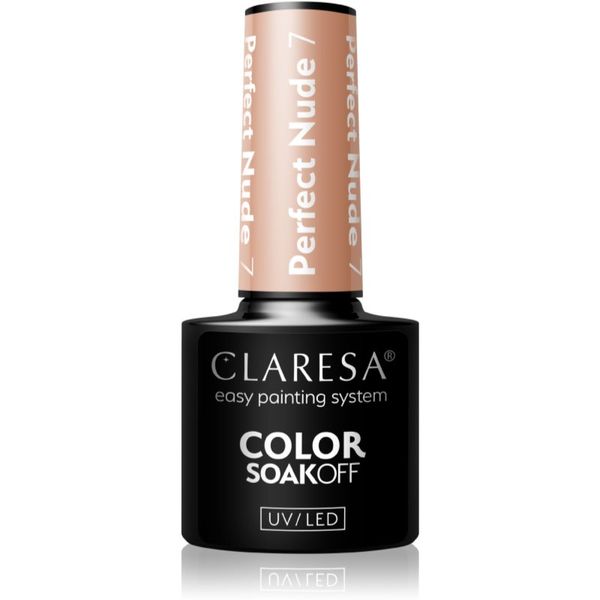 Claresa Claresa SoakOff UV/LED Color Perfect Nude gel lak za nohte odtenek 7 5 g