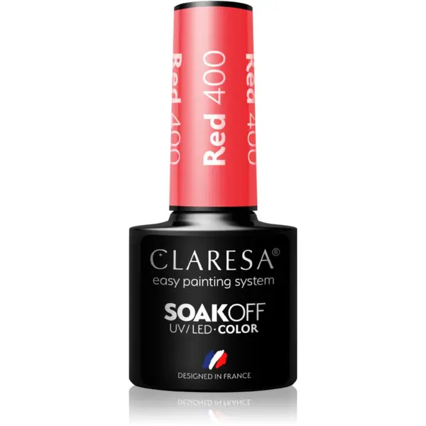 Claresa Claresa SoakOff UV/LED Color Rainbow Explosion gel lak za nohte odtenek Red 400 5 g