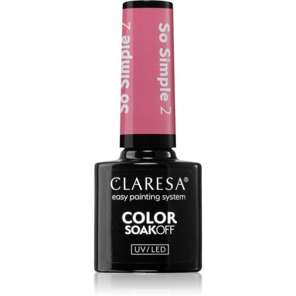 Claresa Claresa SoakOff UV/LED Color So Simple gel lak za nohte odtenek 2 5 g