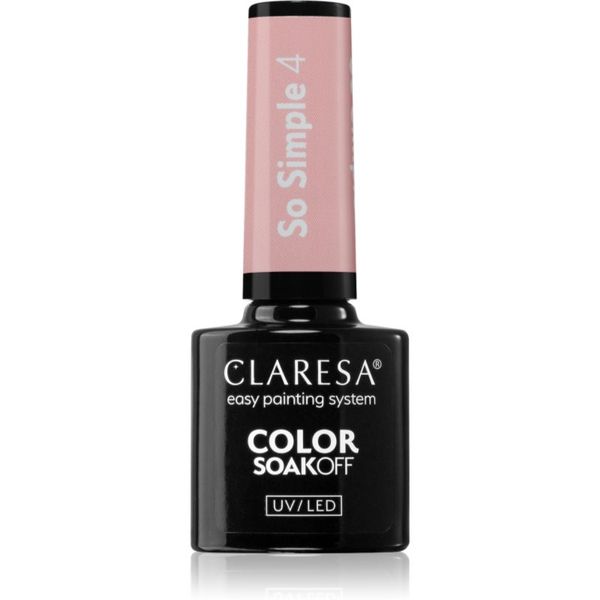 Claresa Claresa SoakOff UV/LED Color So Simple gel lak za nohte odtenek 4 5 g