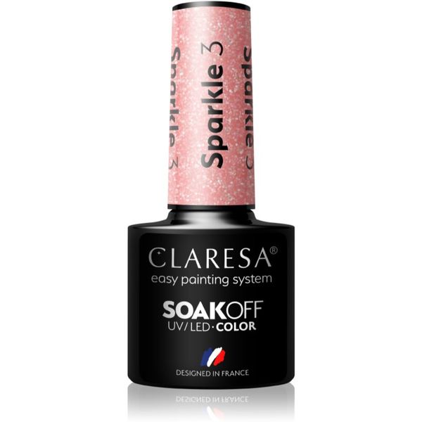 Claresa Claresa SoakOff UV/LED Color Sparkle gel lak za nohte odtenek 3 5 g