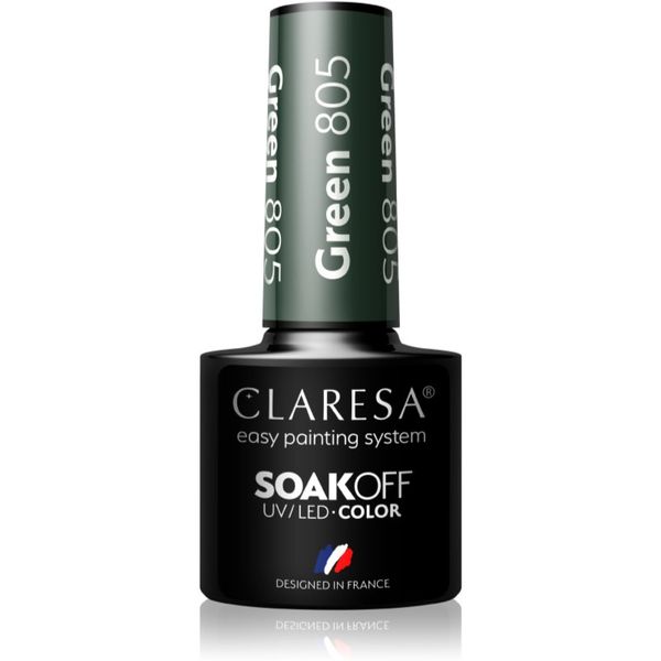 Claresa Claresa SoakOff UV/LED Color Take Me To The River gel lak za nohte odtenek Green 805 5 g