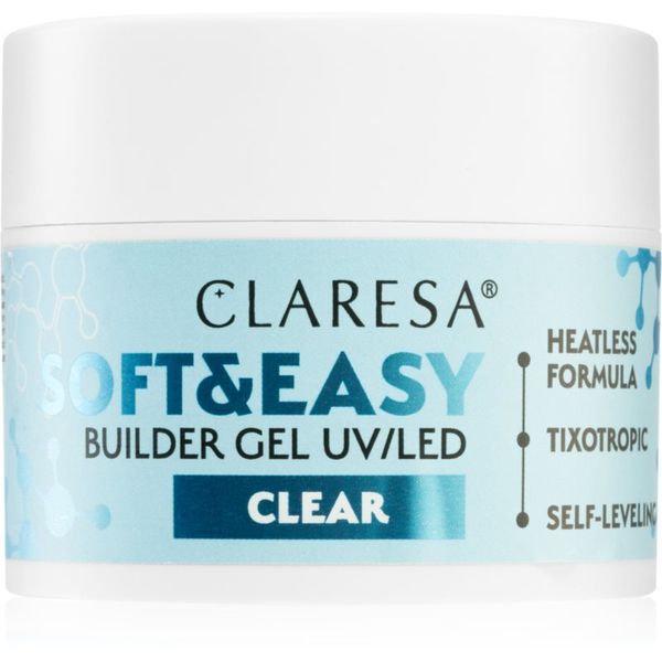 Claresa Claresa Soft&Easy Builder Gel osnovni gel za nohte odtenek Clear 45 g