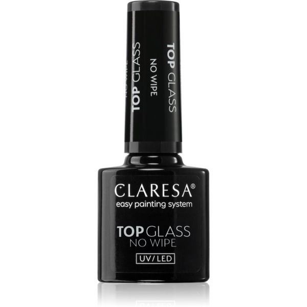 Claresa Claresa UV/LED Top Glass No Wipe gel nadlak za zaščito in sijaj brez lepljive plasti 5 g