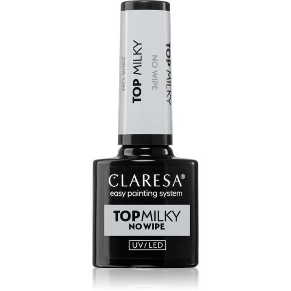 Claresa Claresa UV/LED Top Milky No Wipe gel nadlak za nohte 5 g