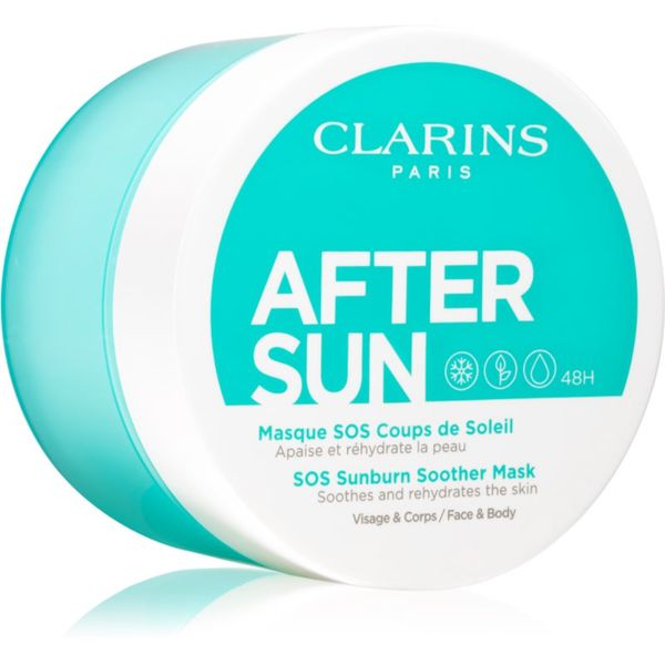 Clarins Clarins After Sun SOS Sunburn Soother Mask pomirjajoča maska po sončenju 100 ml