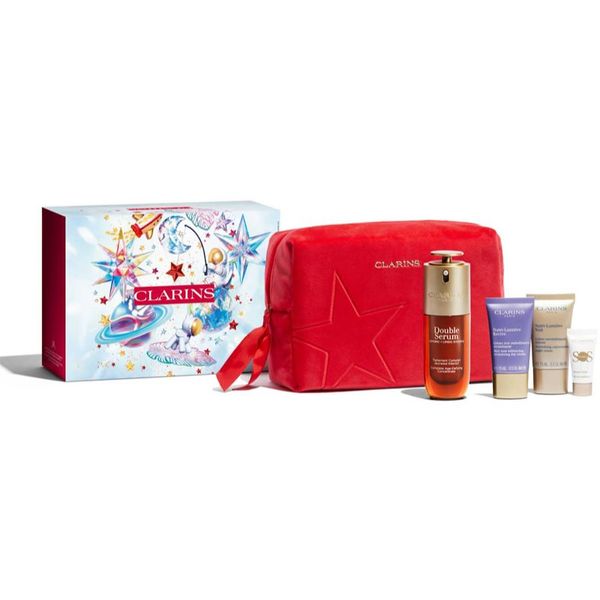 Clarins Clarins Double Serum & Nutri-Lumière Collection darilni set za zrelo kožo Luminosity