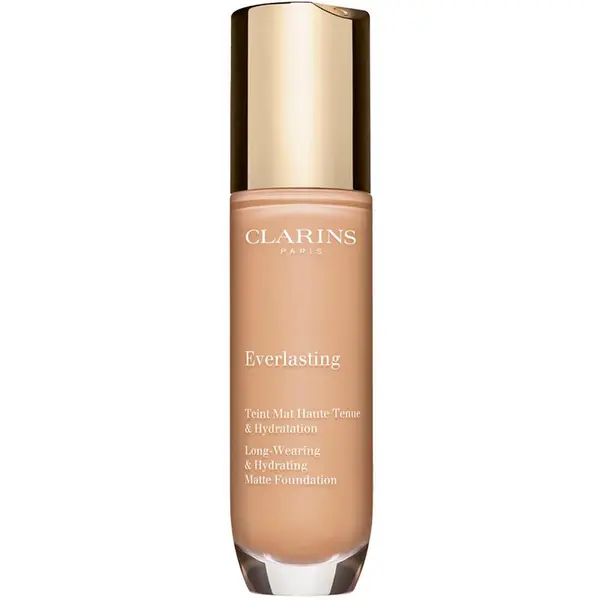 Clarins Clarins Everlasting Foundation dolgoobstojen tekoči puder z mat učinkom odtenek 102.5C - Porcelain 30 ml