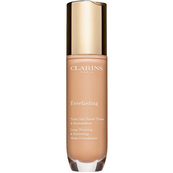 Clarins Clarins Everlasting Foundation dolgoobstojen tekoči puder z mat učinkom odtenek 102.5C - Porcelain 30 ml