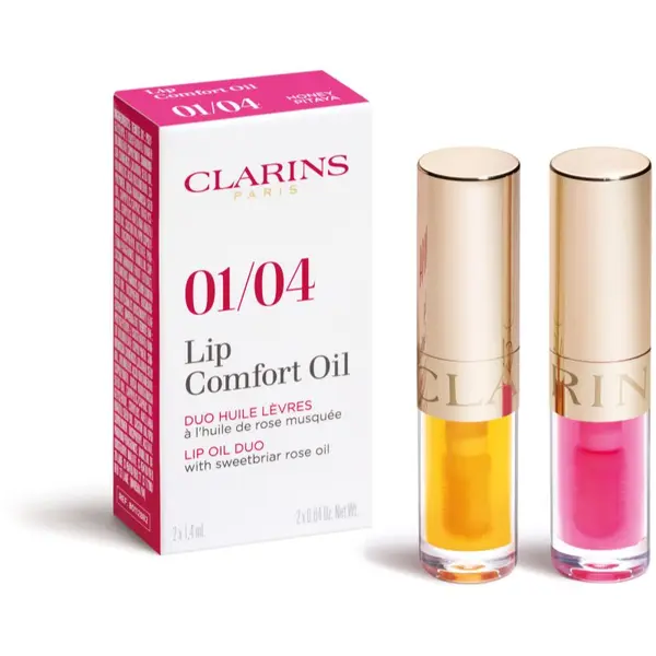 Clarins Clarins Lip Comfort Oil Duo darilni set za ustnice