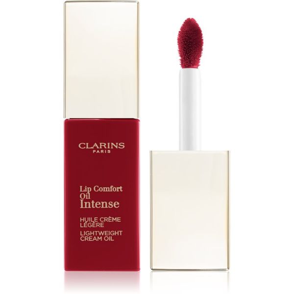 Clarins Clarins Lip Comfort Oil Intense oljast sijaj za ustnice s hranilnim učinkom odtenek 07 Intense Red 6 ml