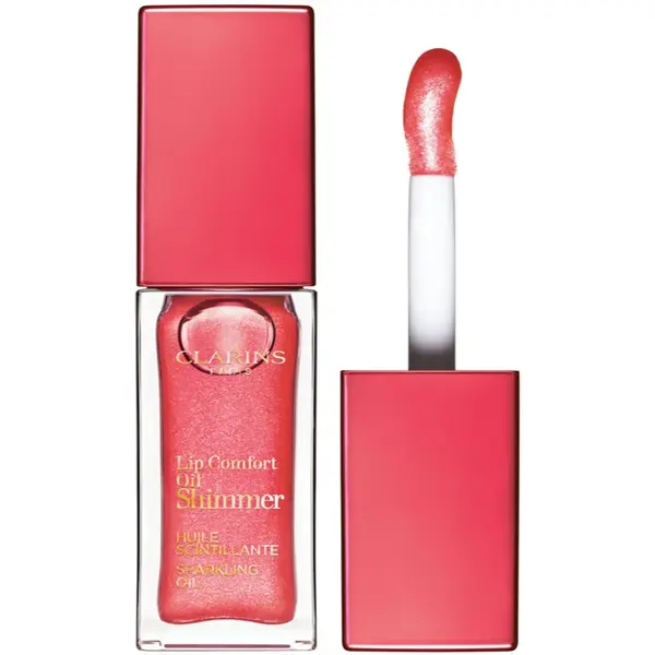 Clarins Clarins Lip Comfort Oil Shimmer olje za ustnice odtenek 06 Pop Coral 7 ml