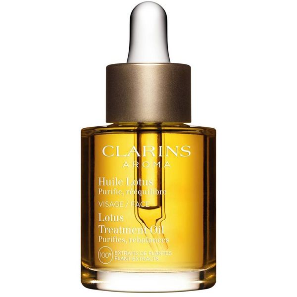Clarins Clarins Lotus Treatment Oil regeneracijsko olje z gladilnim učinkom za dan in noč 30 ml