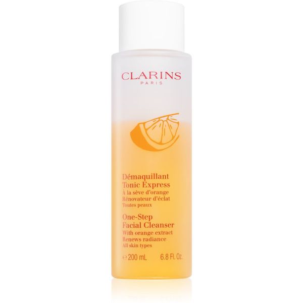 Clarins Clarins One-Step Facial Cleanser čistilni tonik za obraz za odstranjevanje ličil z izvlečkom pomaranče 200 ml