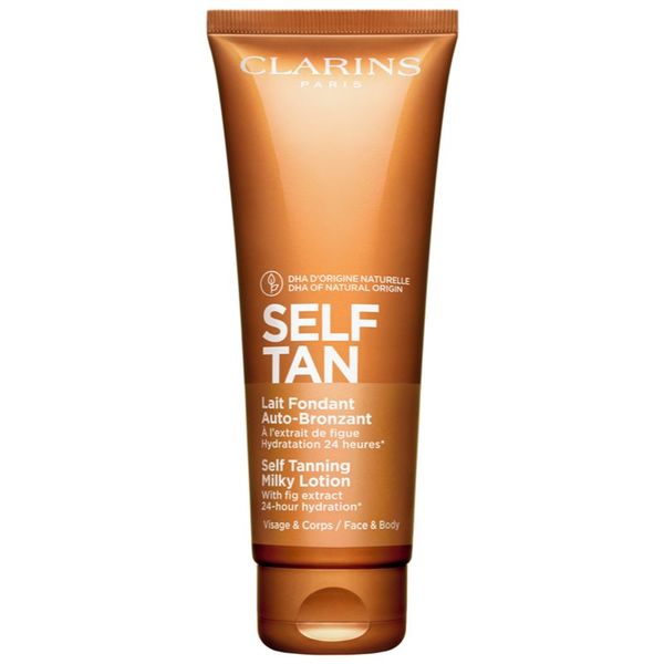 Clarins Clarins Self Tan Milky Lotion samoporjavitveni losjon za telo in obraz 125 ml