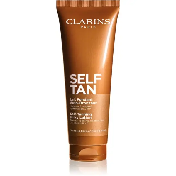 Clarins Clarins Self Tan Self-Tanning Milky Lotion samoporjavitvena krema za telo in obraz 125 ml