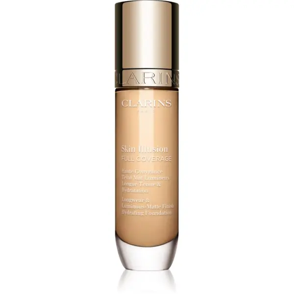 Clarins Clarins Skin Illusion Hydrating Foundation visoko prekrivni tekoči puder odtenek 101W 30 ml