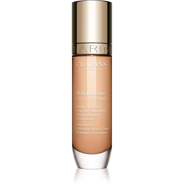 Clarins Clarins Skin Illusion Hydrating Foundation visoko prekrivni tekoči puder odtenek 102.5C 30 ml