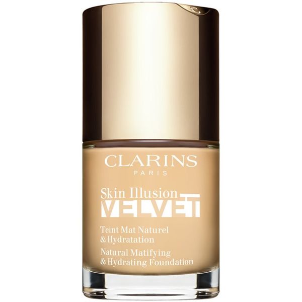 Clarins Clarins Skin Illusion Velvet tekoči puder z mat finišem s hranilnim učinkom odtenek 100,5W 30 ml