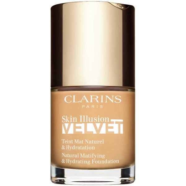 Clarins Clarins Skin Illusion Velvet tekoči puder z mat finišem s hranilnim učinkom odtenek 105.5W 30 ml