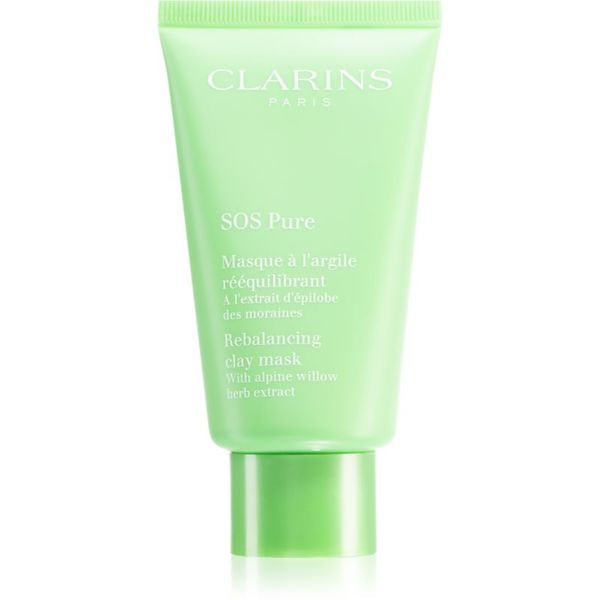 Clarins Clarins SOS Pure Rebalancing Clay Mask maska iz ilovice za mešano do mastno kožo 75 ml