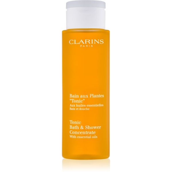 Clarins Clarins Tonic Bath & Shower Concentrate gel za prhanje in kopanje z eteričnimi olji 200 ml